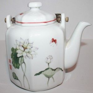 Original Lotus The Tuscany Collection Porcelain Large 48oz Teapot Made in Japan